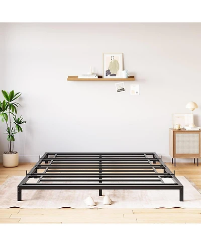 gaomon 6 Inch Size Bed Frames Heavy Duty Metal Platform Bed with Under Bed Storage, Sturdy Steel Slat Support