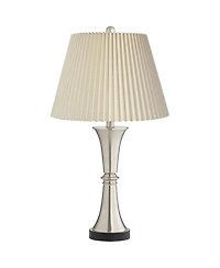 360 Lighting Seymore Modern Touch Table Lamps 26" High Set of 2 with Usb Charging Port Led for Bedroom Living Room House Desk