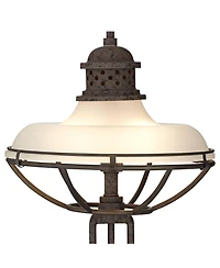 Franklin Iron Works 26.5" Tall Rustic Industrial Table Lamp with Usb Dimmer