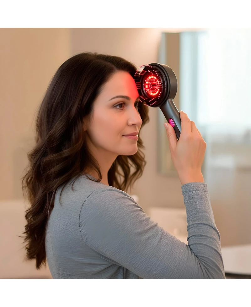 Pursonic Hair Wellness Duo: Hot Air Blower Brush & Pursonic 3-in-1 Led Therapy Scalp Brush