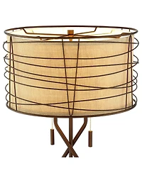 Franklin Iron Works Marlowe Industrial Table Lamp 28 3/4" Tall