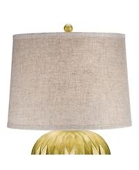 Possini Euro Design Buckhead 28" Tall Urn Modern Table Lamps Set of 2 Bronze Finish Living Room Bedroom Bedside Nightstand