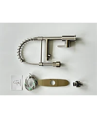 Busdays Touch Kitchen Faucet with Pull Down Sprayer, 2-Mode Spring Neck, Brushed Nickel