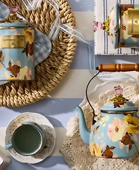 Mackenzie Childs Wild Rose Slate Collection