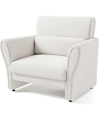 gaomon Upholstered Accent Chair with Arms, Comfy Reading Chair, Modern Lounge Chair for Living Room