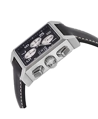 Gevril Men's Herald Square Swiss Automatic Leather Strap Watch