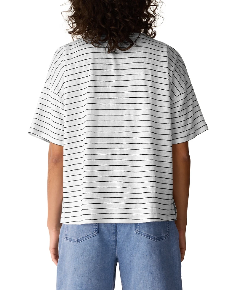 Eileen Fisher Women's Short-Sleeve Crewneck Top