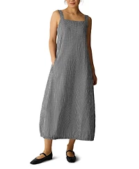 Eileen Fisher Women's Sleeveless Square Neck Lantern Dress