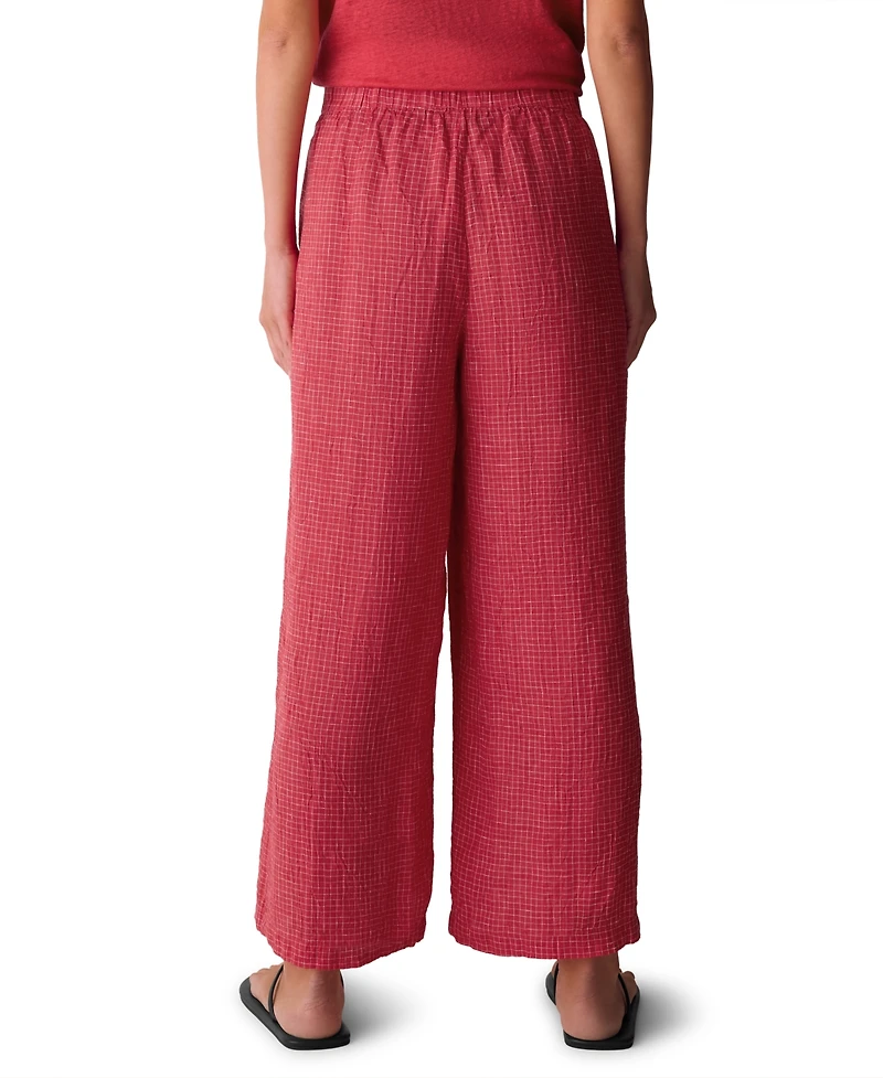 Eileen Fisher Women's Wide-Leg Ankle-Length Pants