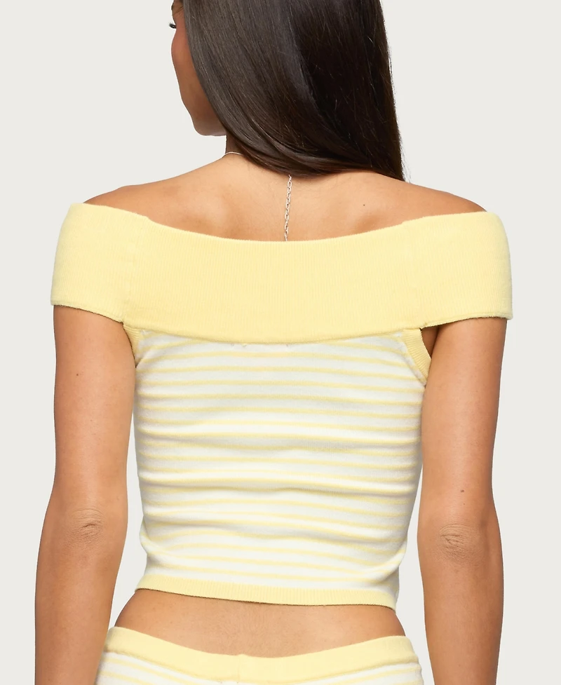 Edikted Women's Camil Striped Knit Top