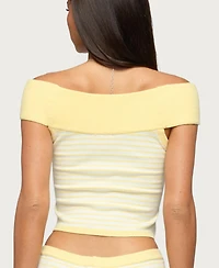 Edikted Women's Camil Striped Knit Top