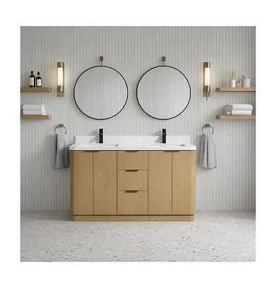 Ari Bath Calamigo 55" Bathroom Vanity Oak