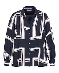 City Chic Plus Hallie Print Shirt