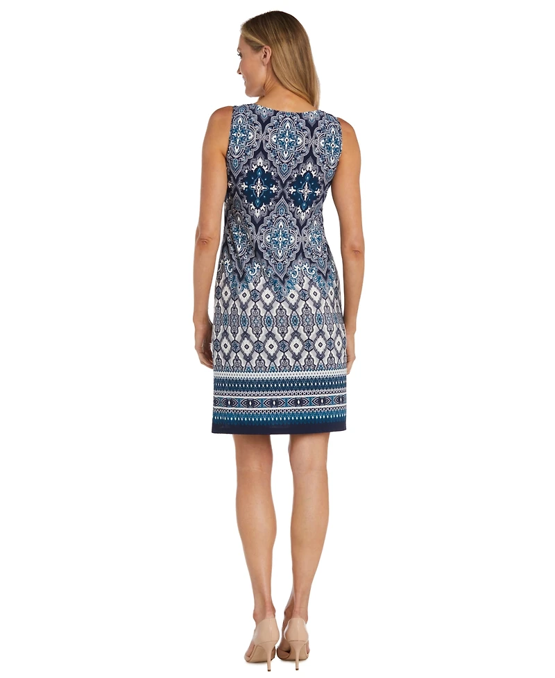 R & M Richards Petite Daytime Printed Jacket Dress