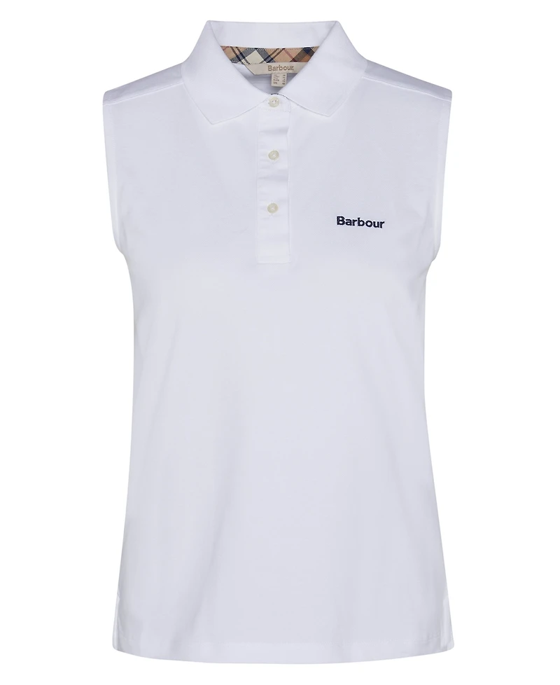 Barbour Women's Bowford Ribbed Collar Polo Top