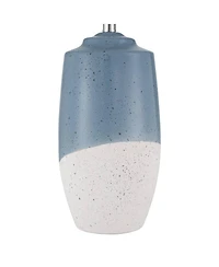 360 Lighting Aegean 28" Tall Coastal Modern Table Lamps Set of 2 Ceramic Shade Living Room Bedroom Bedside