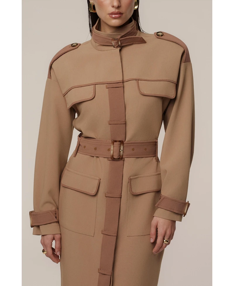 Jluxlabel Women's Icon Belted Midi Dress