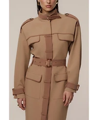 Jluxlabel Women's Icon Belted Midi Dress