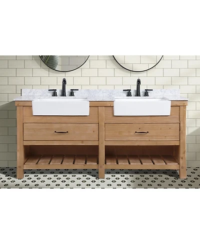 Ari Bath Marina 72" Bathroom Vanity Driftwood