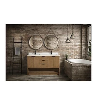 Ari Bath Diego 55" Bathroom Vanity Weathered Fir