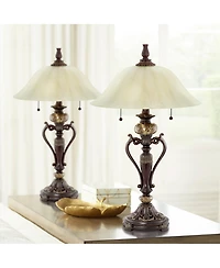 Kathy Ireland Traditional Table Lamps 26" High Set of 2
