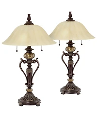 Kathy Ireland Traditional Table Lamps 26" High Set of 2