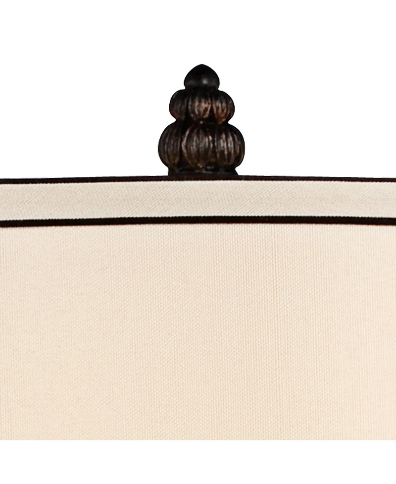 Kathy Ireland Traditional Table Lamp with Usb Dimmer Cord 37" Tall