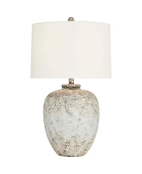 360 Lighting Astaire 27" Tall Urn Jar Farmhouse Rustic Table Lamp Weathered Vintage Finish Single Living Room Bedroom