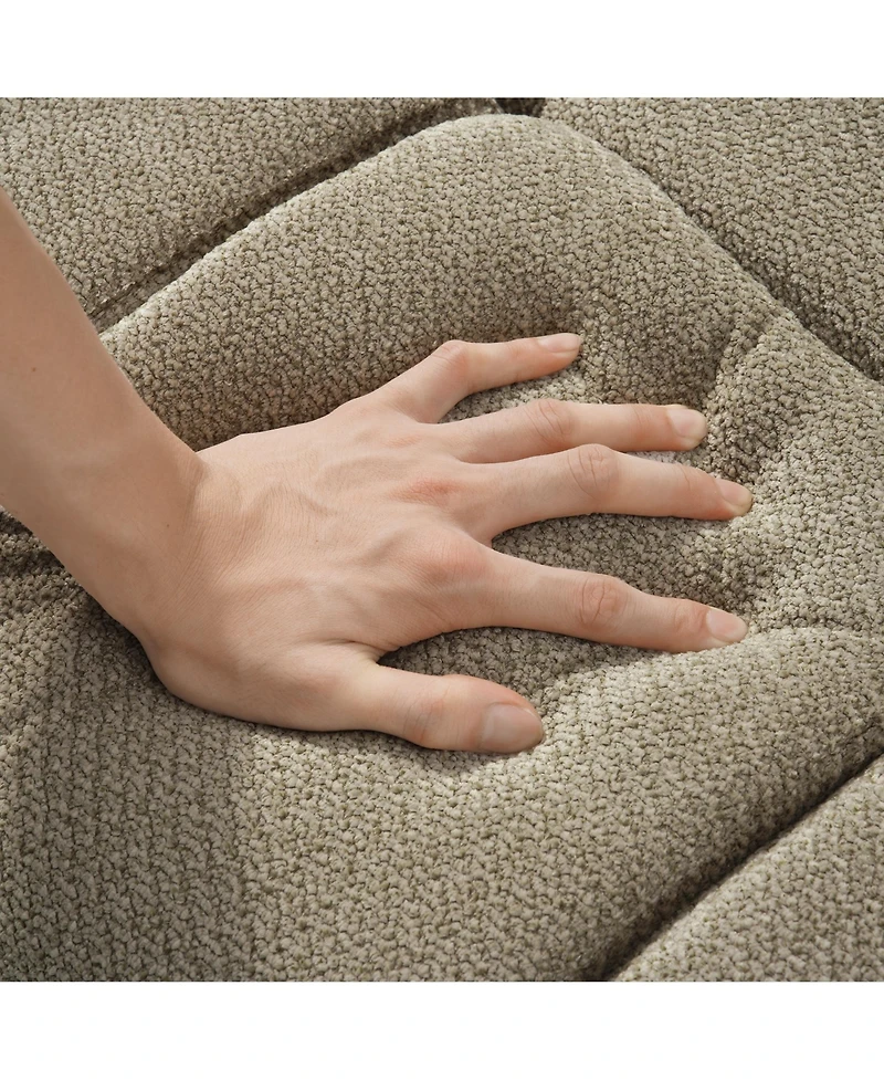 Homsee 4-Piece L-Shaped Sectional Sofa with High Backrest | Premium Chenille Upholstery