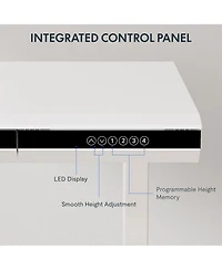 FlexiSpot ED2 48"W Electric Adjustable Standing Desk, White (ED2W-e