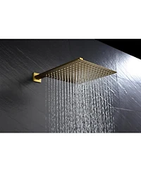 Busdays Wall Mount Rainfall Shower Head, 10-Inch Stainless Steel Rain Shower System with Adjustable Angle
