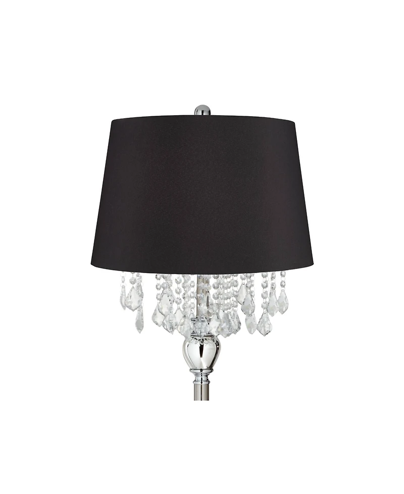 360 Lighting Crystals Traditional Luxury 60.5" Tall Standing Floor Lamp