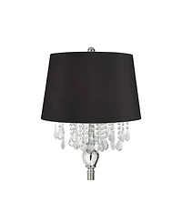 360 Lighting Crystals Traditional Luxury 60.5" Tall Standing Floor Lamp