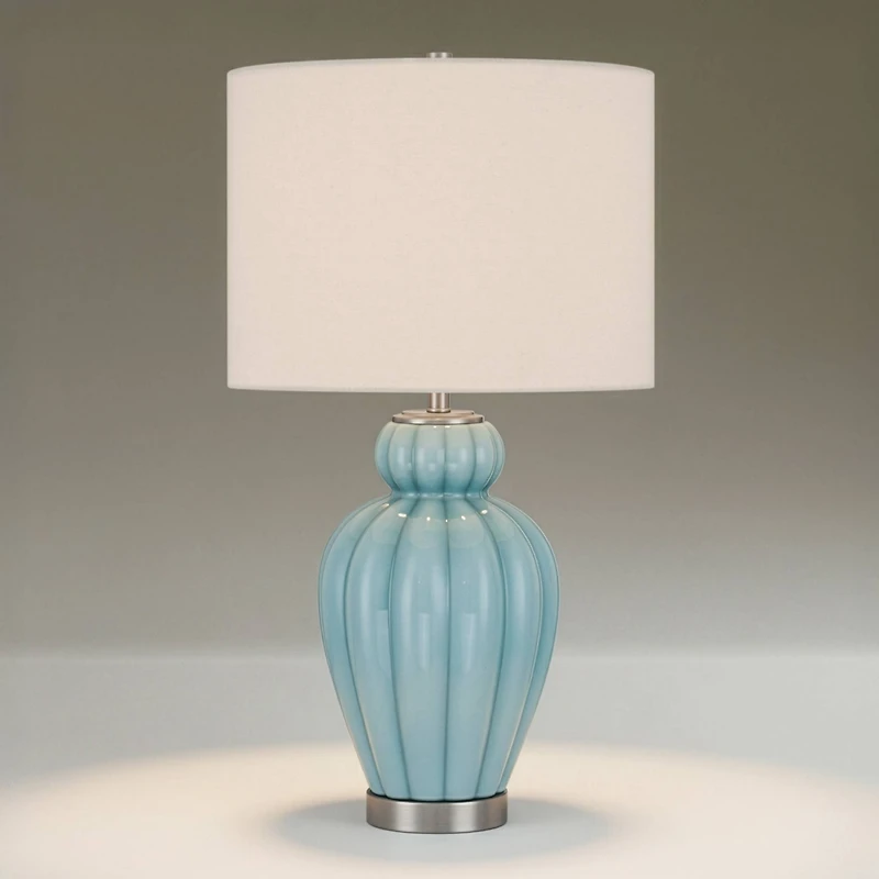 360 Lighting Leros 27 1/2" High Glass Gourd Table Lamp Set of 2