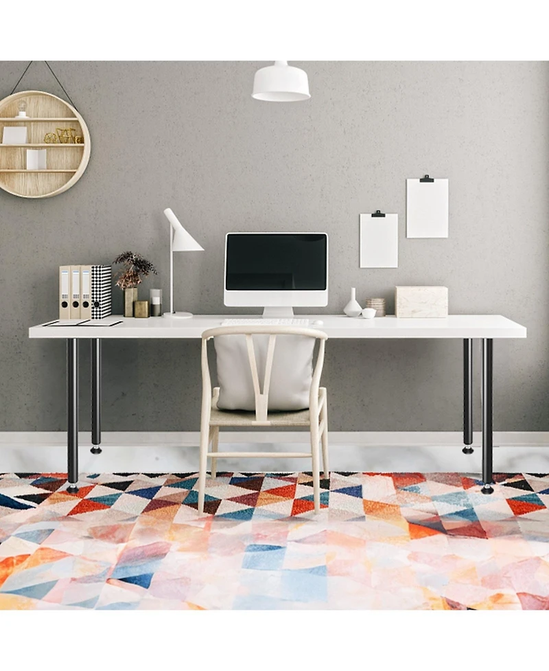 Gouun 30 in Adjustable Desk Legs Set of 4, Reinforced Steel Table Legs with 1200 lbs Load Capacity