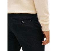Tommy Hilfiger Men's Tonal Check Design Straight Leg Chinos Pants
