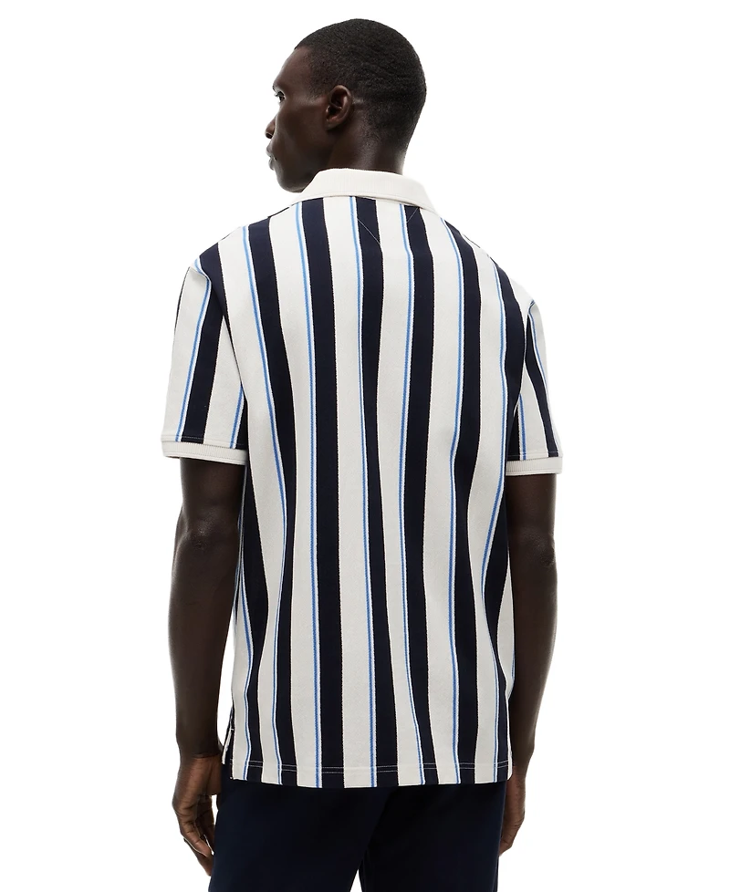 Tommy Hilfiger Men's Crepe V-Neck Polo Shirt