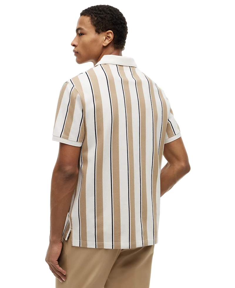 Tommy Hilfiger Men's Crepe V-Neck Polo Shirt