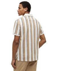 Tommy Hilfiger Men's Crepe V-Neck Polo Shirt