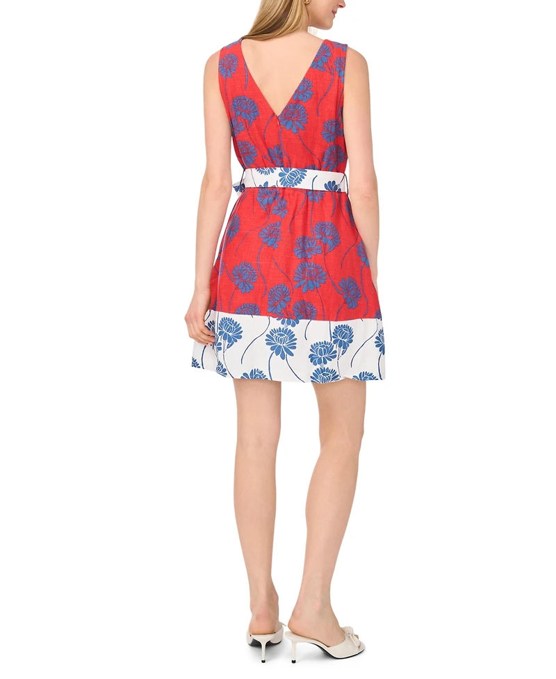 1.state Women's Pleated Bodice Sleeveless Dress