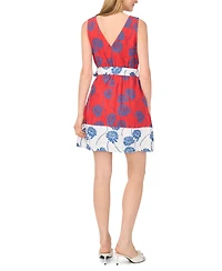 1.state Women's Pleated Bodice Sleeveless Dress