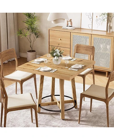 Tribesigns 31.5 Inch Modern Dining Table, Square Kitchen Table for Small Space, Perfect for 2-4 People