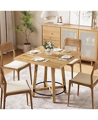 Tribesigns 31.5 Inch Modern Dining Table, Square Kitchen Table for Small Space, Perfect for 2-4 People