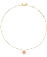 kate spade new york Golden Bloom Cubic Zirconia Flower Pendant Necklace