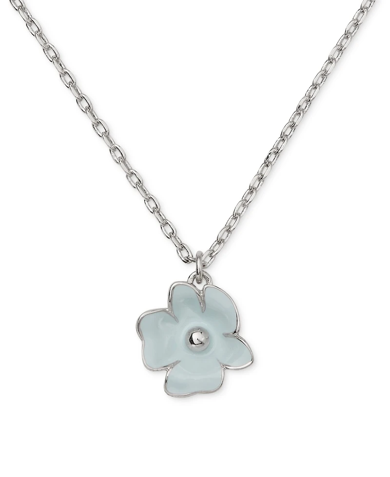 kate spade new york Golden Bloom Cubic Zirconia Flower Pendant Necklace