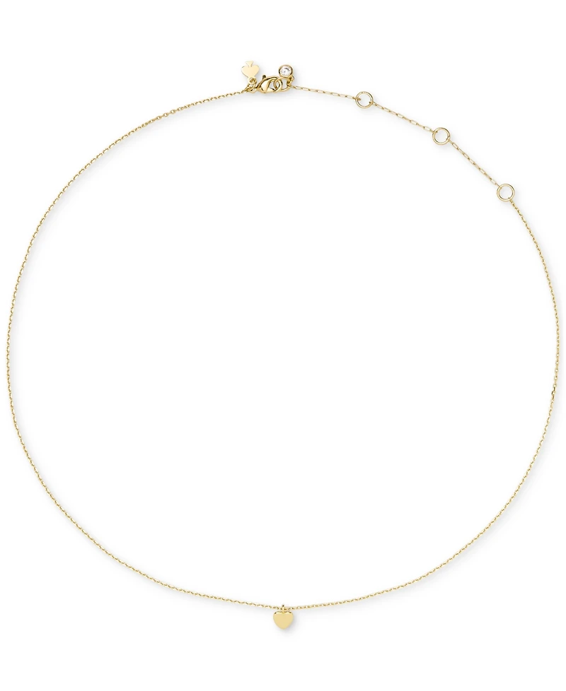 kate spade new york Silver Plated Mini Heart Pendant Necklace