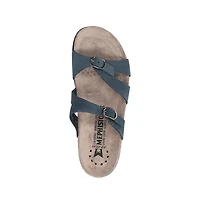 Mephisto Women's Hannel Nubuk Leather Sandal Navy