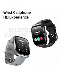 Sugift Smart Watch with 2.1" Hd Touchscreen, Bluetooth Calling, Wellness Tracking, Bonus Leather Strap Included
