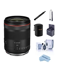 Canon Rf 24mm f/1.4 L Vcm Lens, Bundle with 67mm Filter Kit, Soft Lens Case, Cleaning Kit, Lens Cap Tether and Cleaning Cloth