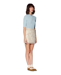 Walter Baker Women's Vallery Atlantic Tweed Mini Skirt